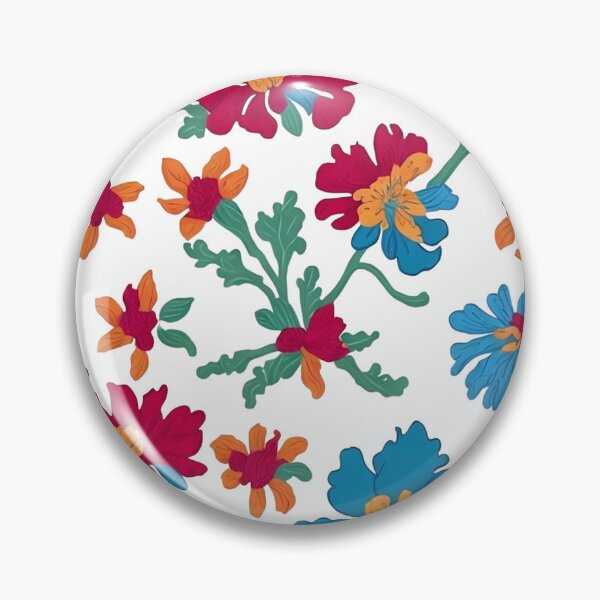 Item preview, Patrón de flores de colores designed and sold by nerminokeen.