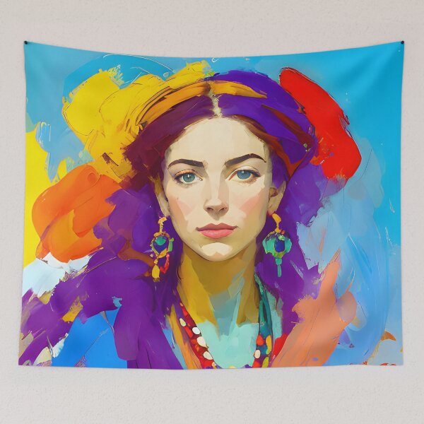 Item preview, Beautiful Bohemian Woman designed and sold by ArtsyWishesShop.
