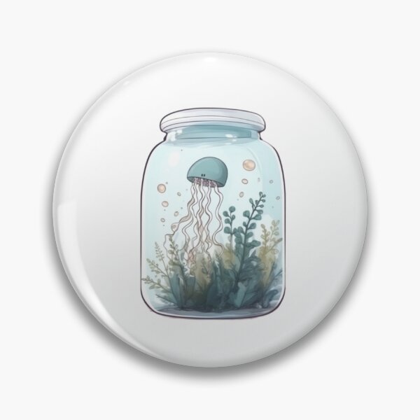 Item preview, jellyfish in a jar designed and sold by vintageteahouse.
