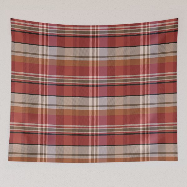 Item preview, Autumn Aesthetic Iona 2 Hand Drawn Textured Plaid Pattern designed and sold by GenAumonier.