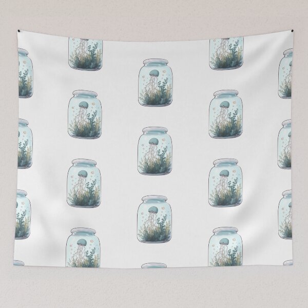 Item preview, jellyfish in a jar designed and sold by vintageteahouse.