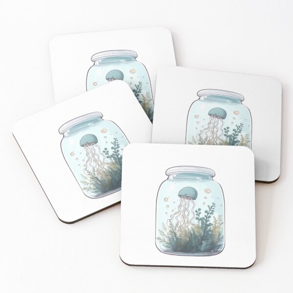 Item preview, jellyfish in a jar designed and sold by vintageteahouse.
