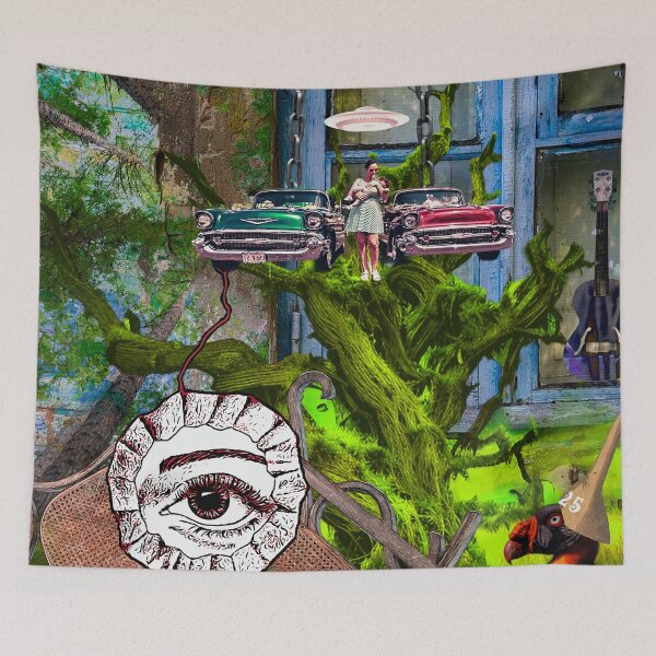 Item preview, "Windows Of The Heart And Mind" Digital Collage Art (2023) designed and sold by Raven’s Wing Studio.