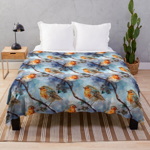 Item preview, Robin Seamless Pattern Design designed and sold by CaledoniArt.