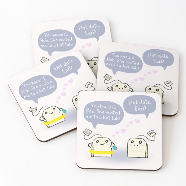 Item preview, Cute Kawaii Earl Grey Tea Humour designed and sold by Renata illustrata.