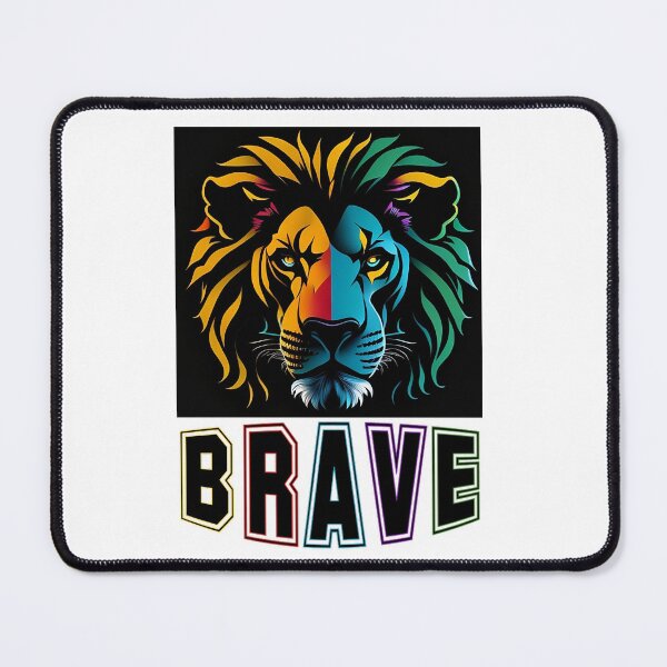 Item preview, Brave Lion Colorful Silhouette  designed and sold by LonelyM00n.