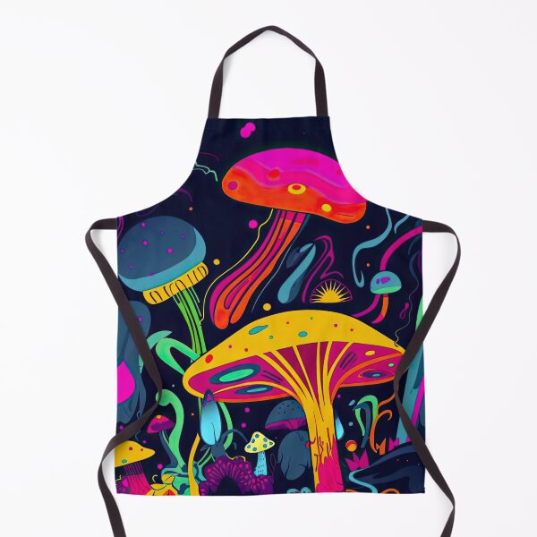 Item preview, Psychedelic Vibey Neon Mushrooms Fantasy designed and sold by TheFullFantasy.