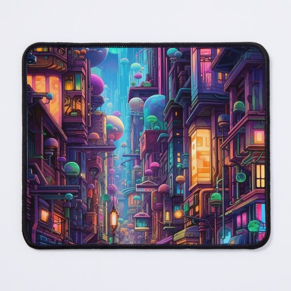 Item preview, Futuristic city 2 designed and sold by xTillePatterns.