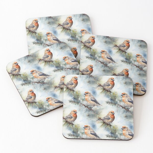 Item preview, Scottish Crossbill Seamless Pattern Design designed and sold by CaledoniArt.