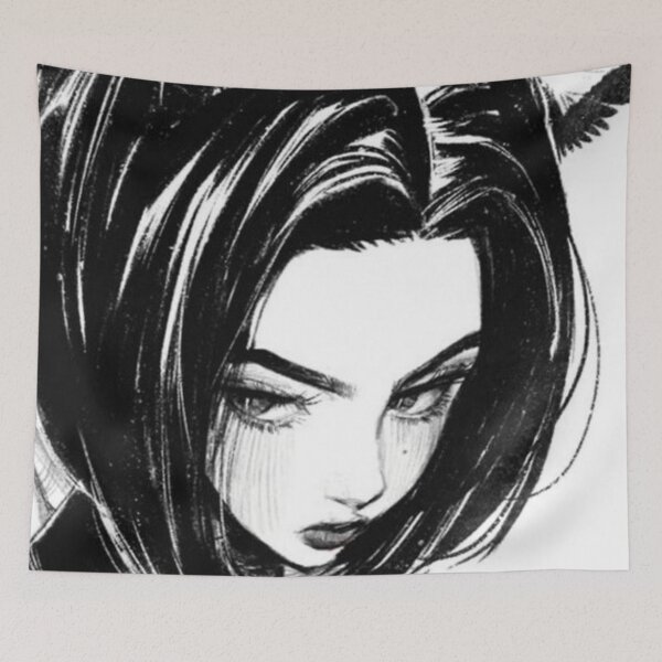 Item preview, MANGA GIRL LOOKING UP designed and sold by xBLACKSTAR.