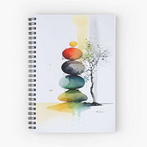 Item preview, Meditative Bliss: Zen Balance in a Unique Watercolor Design designed and sold by RetComly.