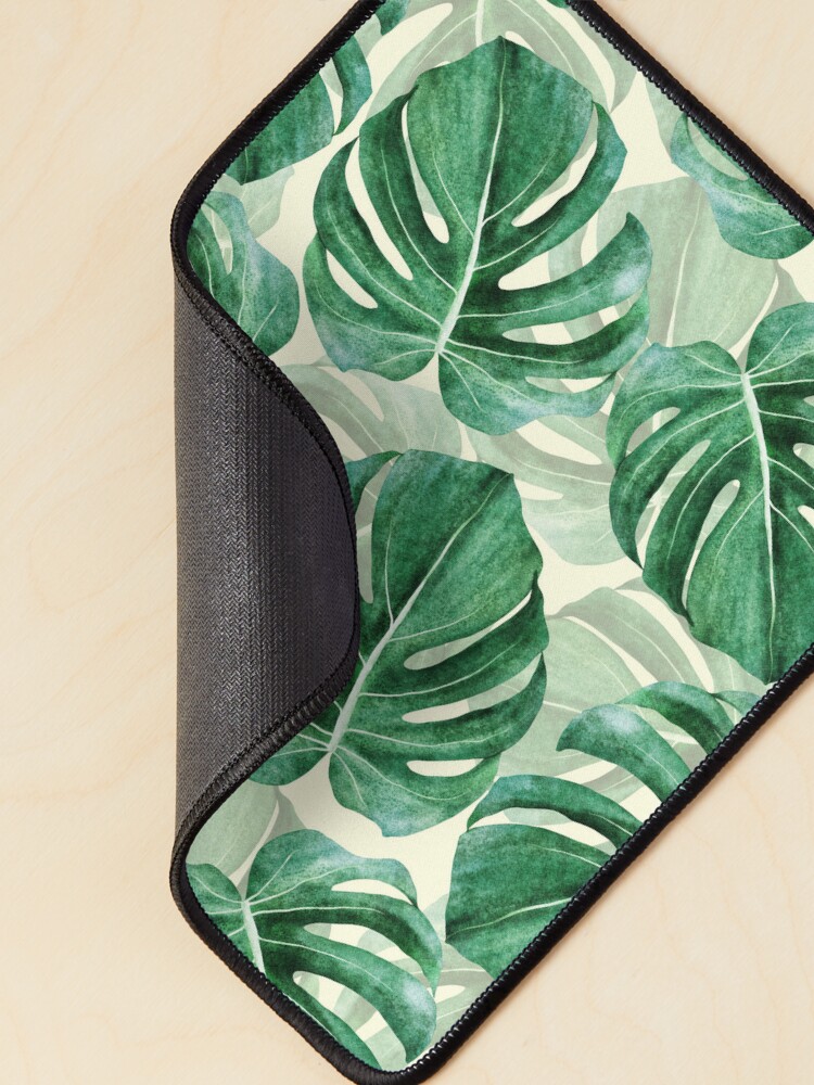 Desk Mat Green Plant Leaf Large Mouse Pad Desk Pad Tropical Boho