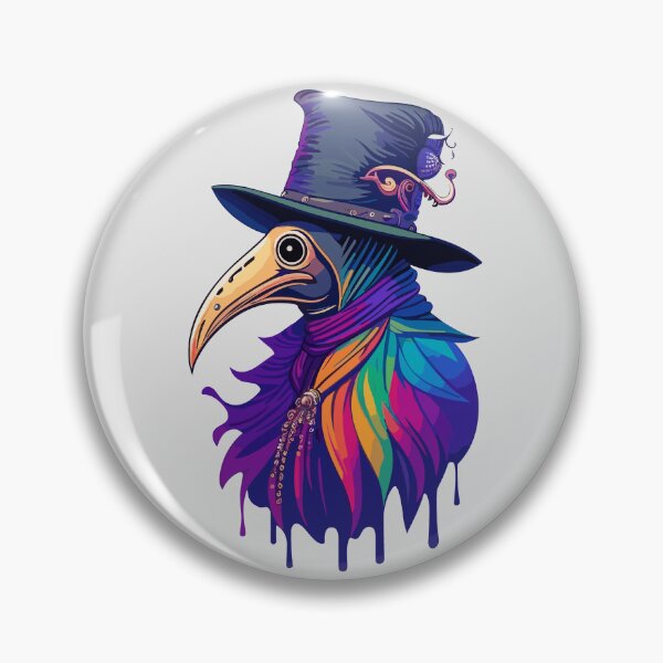Item preview, Plague Doctor in Vibrant Colors designed and sold by TrickstersTrove.