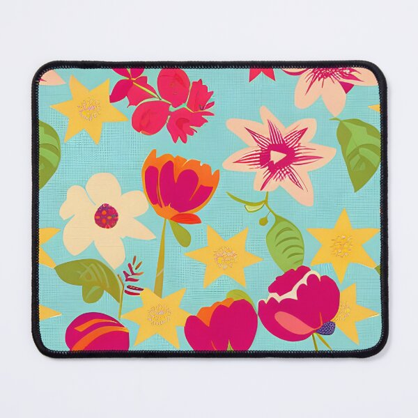 Item preview, Painted Flowers of the 60's Wallpaper Pattern designed and sold by KayLadyBug.