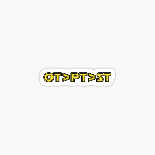 Trilogy Wars Math (OT>PT>ST) Sticker