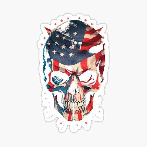 Flag - AWB / Skull, Dixie Giftshop