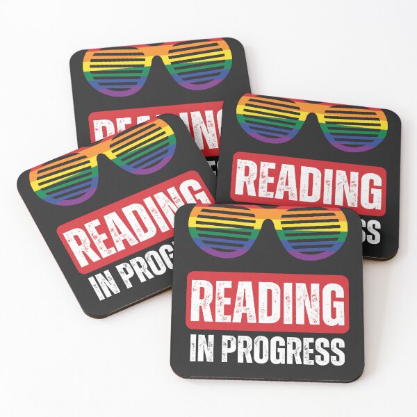 Item preview, Reading in progress - pride glasses designed and sold by GuncleCo.