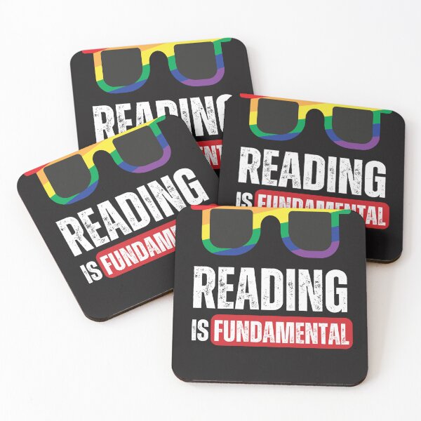 Item preview, Reading is fundamental -  square pride glasses designed and sold by GuncleCo.