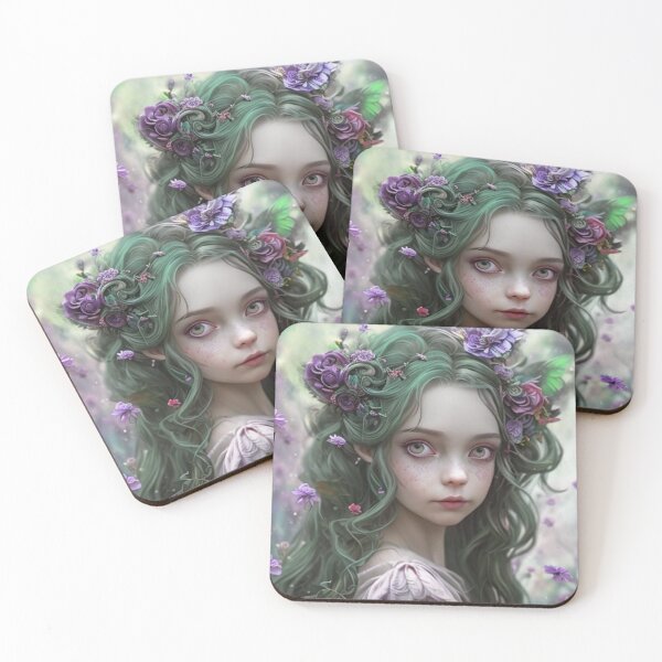 Item preview, Wary Tales Purple Green Sprite Fairy designed and sold by WaryTales.