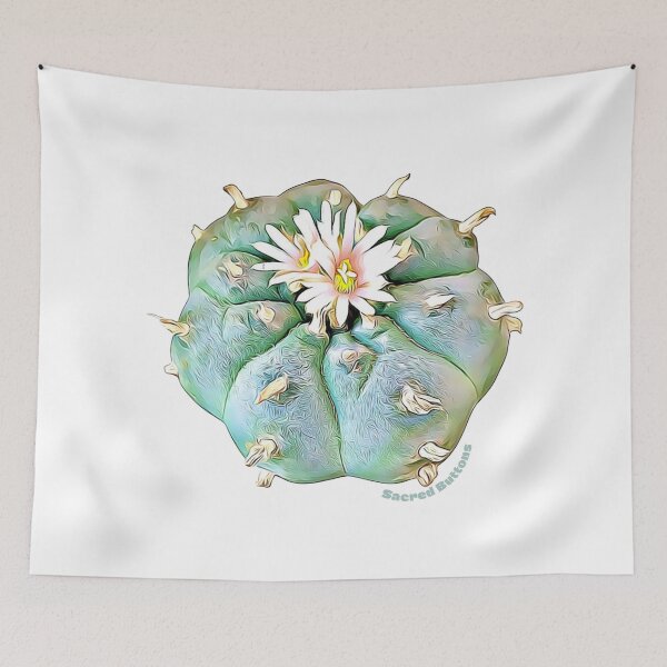 Item preview, Flowering Peyote Cactus designed and sold by Sacred-Buttons.