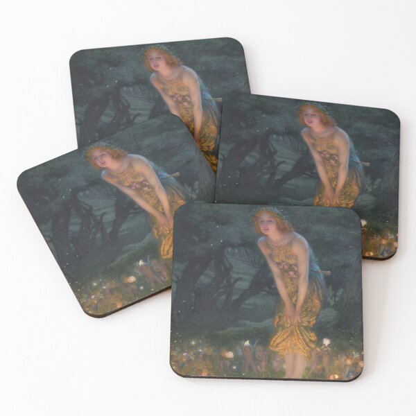 Item preview, Midsummer Eve Edward Robert Hughes fairies mythology fantasy designed and sold by VintageArchive.