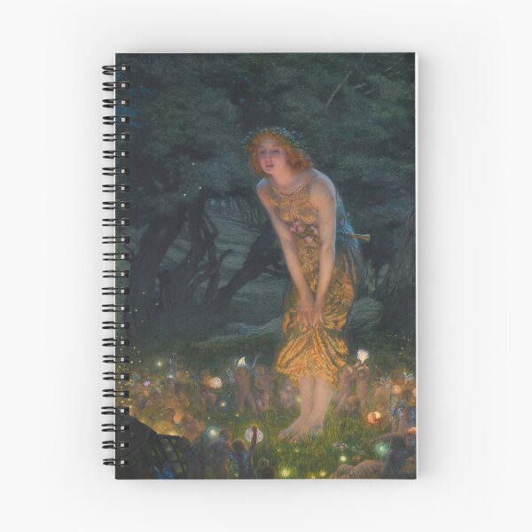 Item preview, Midsummer Eve Edward Robert Hughes fairies mythology fantasy designed and sold by VintageArchive.