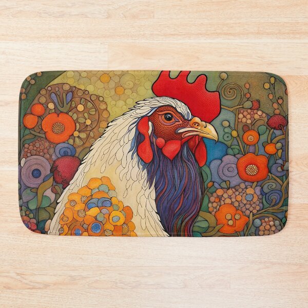 Item preview, Enchanted Chicken Art Nouveau style designed and sold by Glimmersmith.