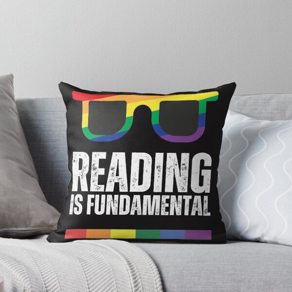 Item preview, Reading is fundamental - square pride glasses - rainbow bar designed and sold by GuncleCo.
