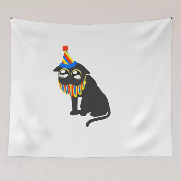 Item preview, Primary Colors Sad Clown Cat with Background designed and sold by McSacks-Shack.