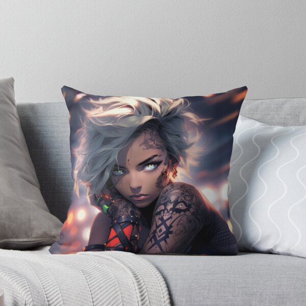 Item preview, Silver Haired Tattoo Girl designed and sold by Poisoner Art.