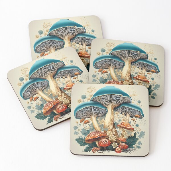 Item preview, Abstract Mushroom Poster designed and sold by keenaesthetic.