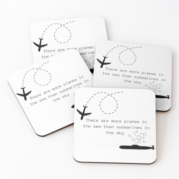 Item preview, Funny Airplane and Submarine Fact designed and sold by knice2.