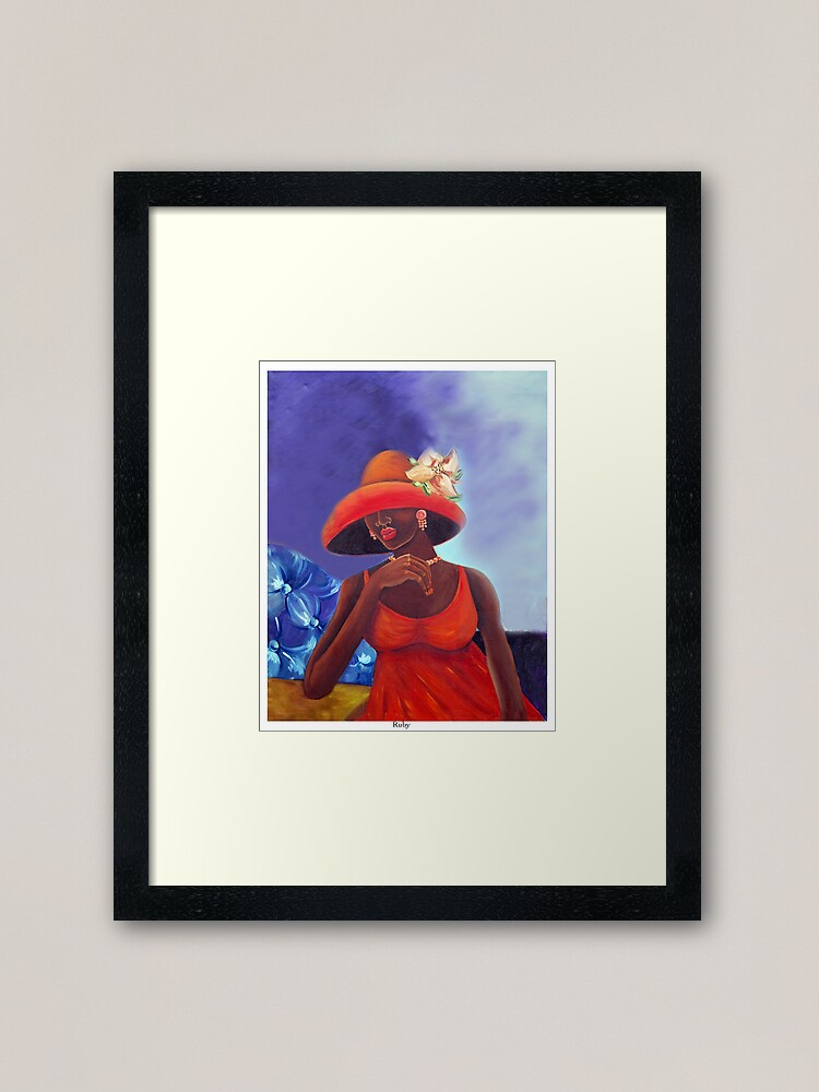 Alternate view of Ruby Framed Art Print
