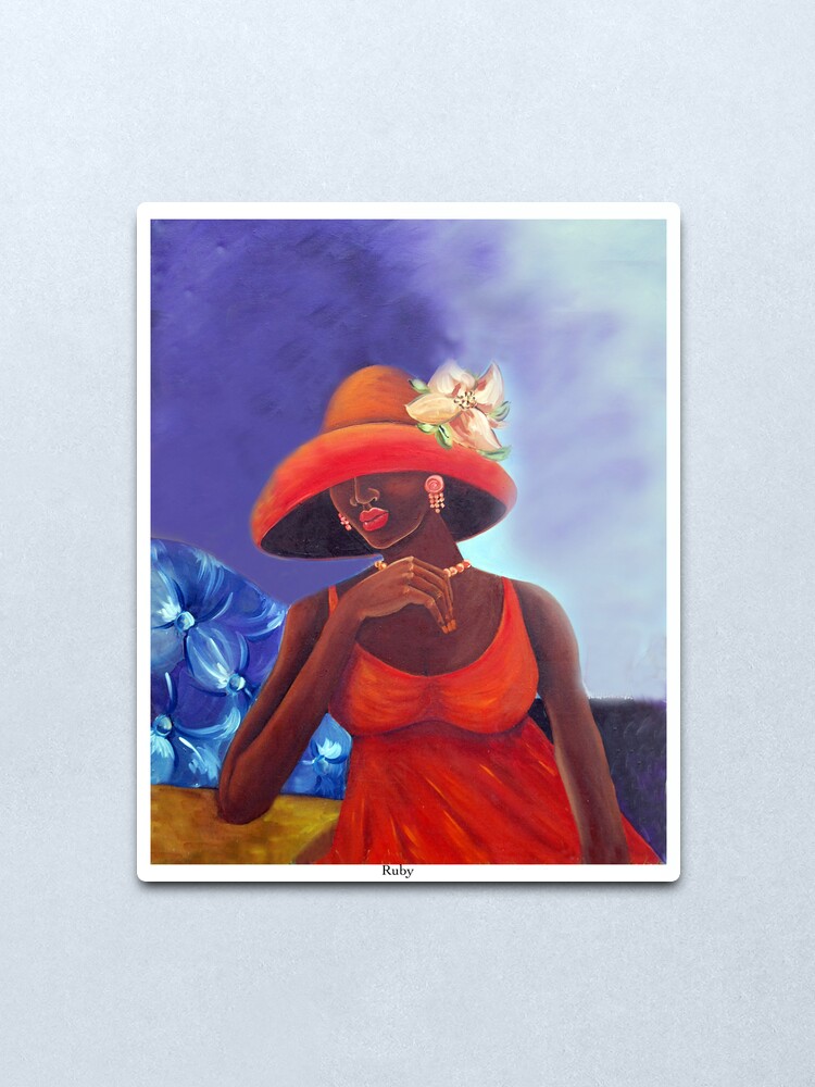 Alternate view of Ruby Metal Print