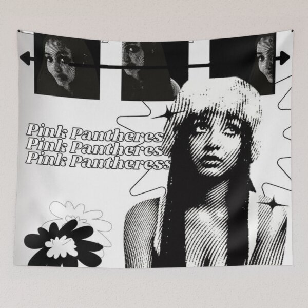 Item preview, PINK PATHERES BLACK AND WHITE designed and sold by xBLACKSTAR.