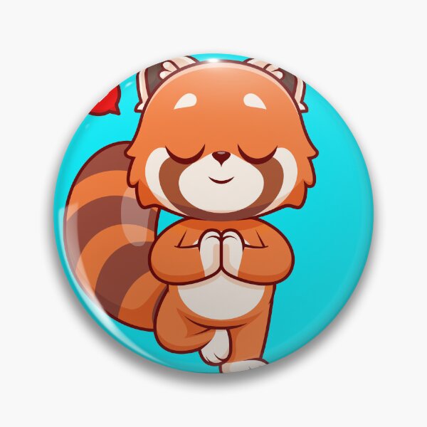 Item preview, Zen Red Panda - Cute Cartoon designed and sold by hjian8219.