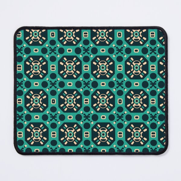 Item preview, Peruvian Green andean cross Chacana pattern designed and sold by khumpa.
