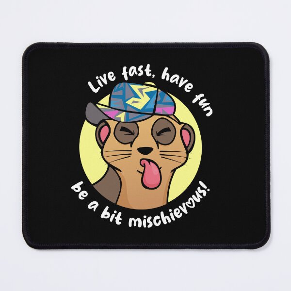 Item preview, Mischievous Meerkat (on dark colors) designed and sold by messy-nessie.