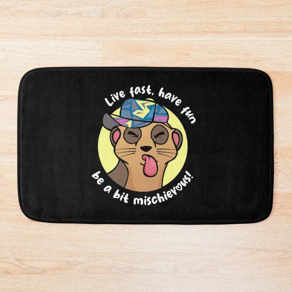Item preview, Mischievous Meerkat (on dark colors) designed and sold by messy-nessie.
