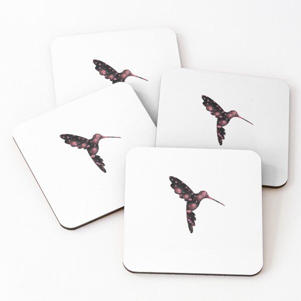Item preview, Hummingbird with Neon Pink Hearts designed and sold by BejeweledJules.