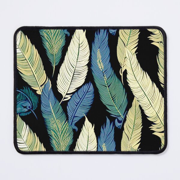 Item preview, Feathers - Olive green, navy, cream, gold, black 2 designed and sold by Highlandkings.