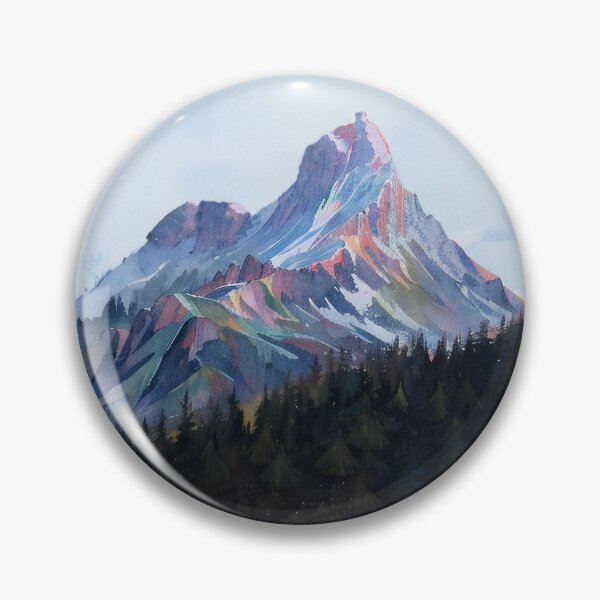 Item preview, Saddle Mountain Watercolour Circle designed and sold by FunTorture.