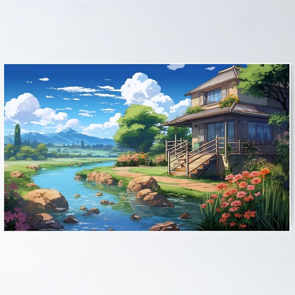 Anime Girls Beautiful Scene Anime Hd Matte Finish Poster Paper