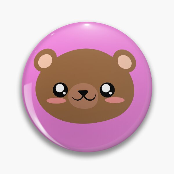 Item preview, cute brown bear face designed and sold by yessebel.