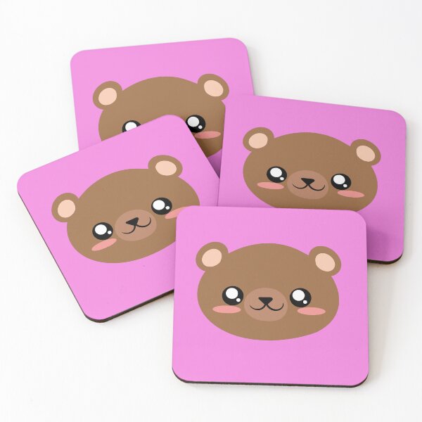 Item preview, cute brown bear face designed and sold by yessebel.