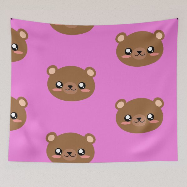 Item preview, cute brown bear face designed and sold by yessebel.