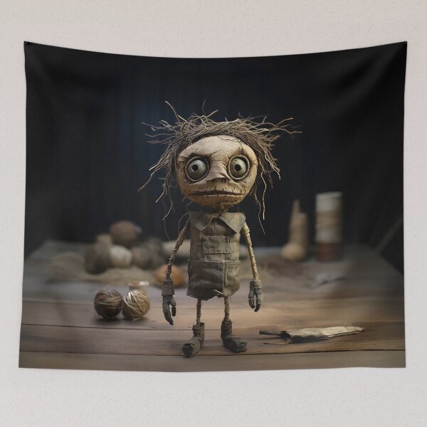 Item preview, Wild Hair Doll on Table - Horror Puppet designed and sold by Peter LOPEZ.