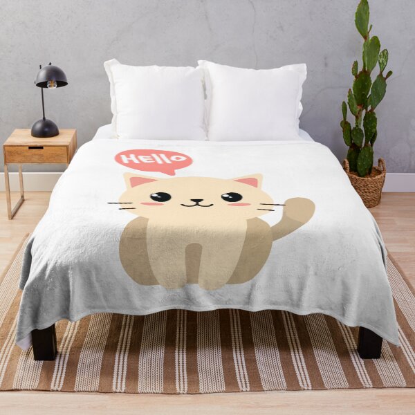 Item preview, cute cat 4 hello designed and sold by HarshBrown.