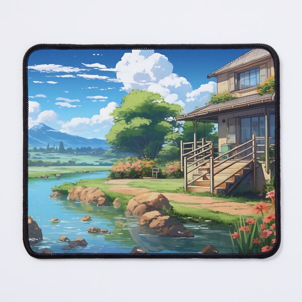 Item preview, Stunning Ghibli Landscape Illustration | A Whimsical and Dreamlike Way to Add a Touch of Japanese Anime to Your Home designed and sold by samuelpinzon.