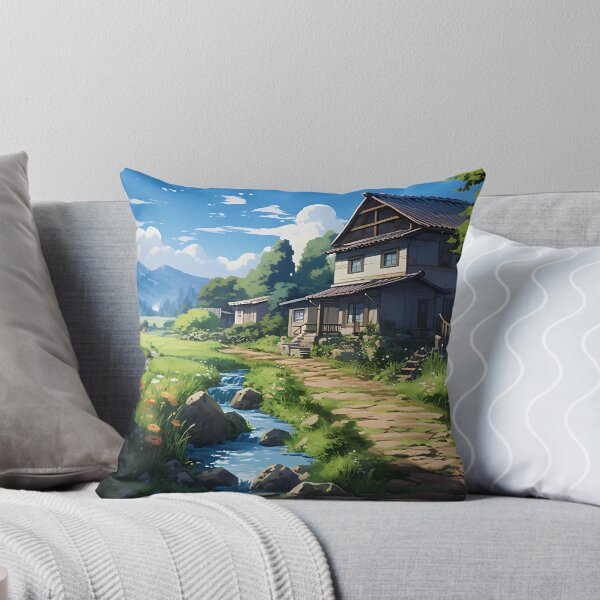 Item preview, Ghibli Forest House Illustration | A Charming and Whimsical Way to Add a Touch of Japanese Anime to Your Home designed and sold by samuelpinzon.